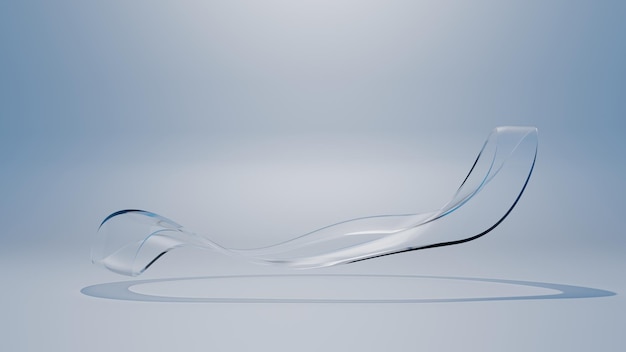 Abstract wavy glass for luxury background