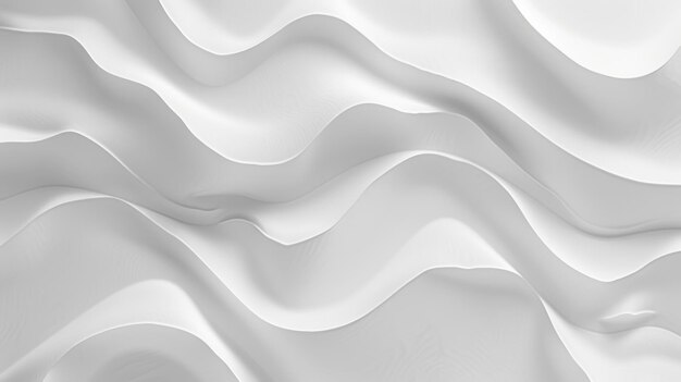 Abstract wavy lines on a clean white background Modern minimalist design concept