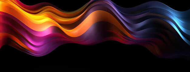 Abstract wavy liquid background with colorful lines