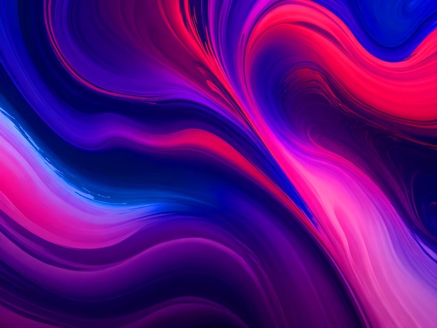 abstract wavy painting consisting only of shades of red purabsple and blue high quality resolution