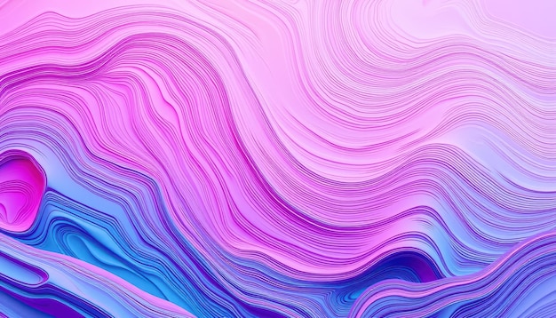 Abstract wavy pattern in blue and purple hues