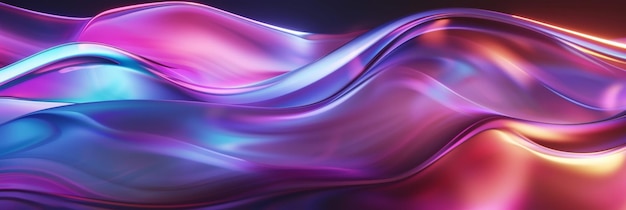 Abstract Wavy Pattern with Vibrant Colors