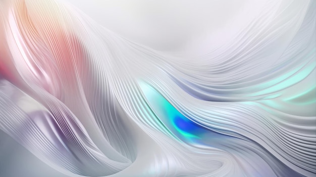 Abstract wavy uturistic image Horizontal background with aspect Generative ai