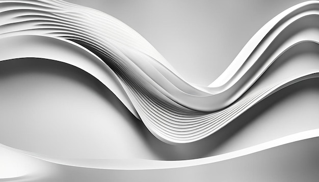 Abstract wavy white background