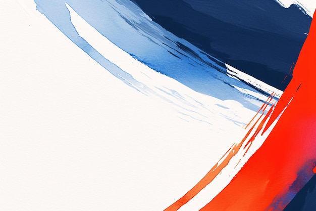 Abstract white background with red and blue lines Retro style Olympic games in France concept