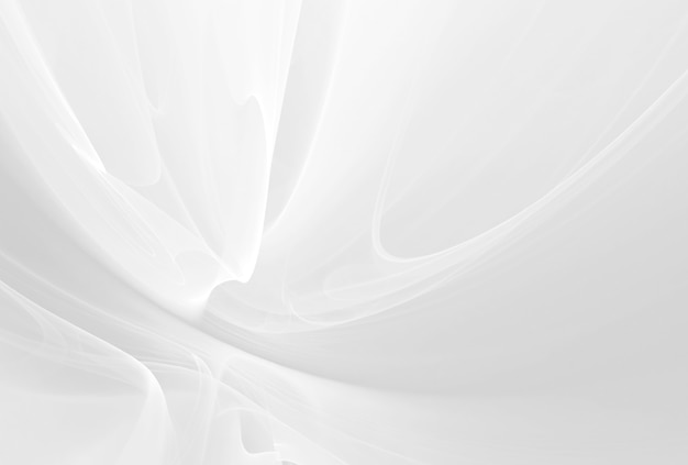 Abstract white background with smooth lines