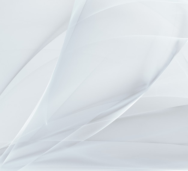 Abstract white background with smooth lines