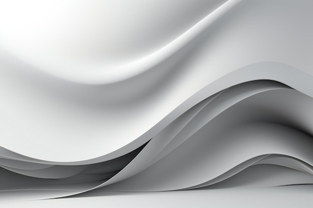 Abstract white background with smooth lines