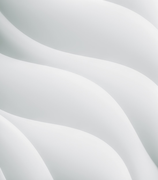 Abstract white background with smooth wavy lines