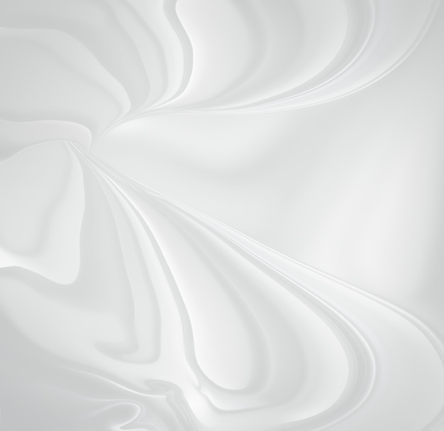 Abstract white background with smooth wavy lines