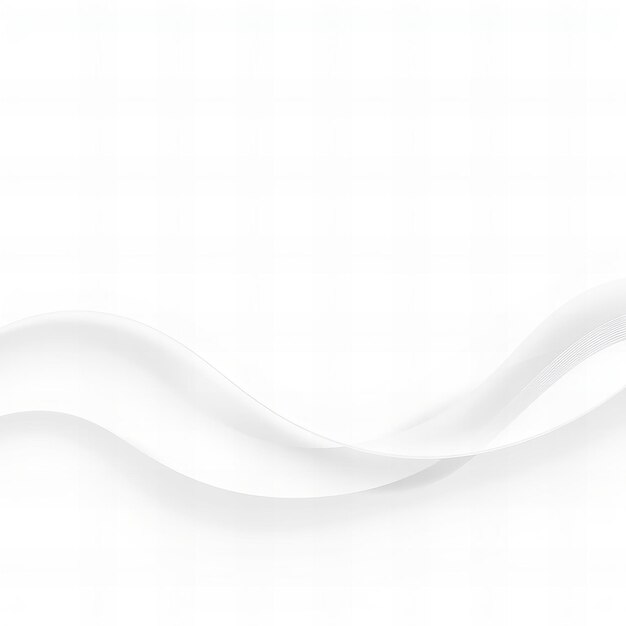 Photo abstract white background with soft waves and curves for elegant design or packaging