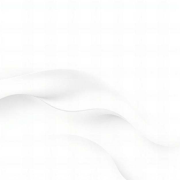 Photo abstract white background with soft waves and curves for elegant design or packaging