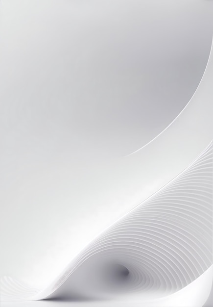 Abstract white background with waves