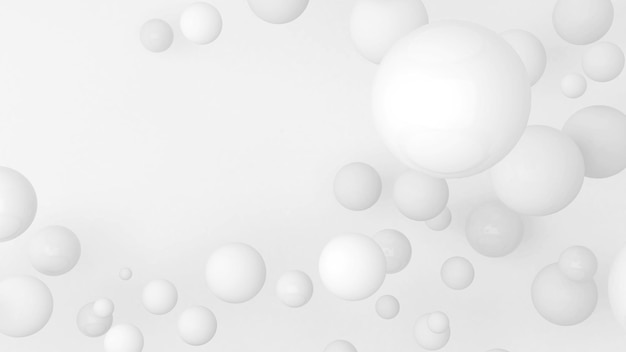 Abstract white ball on a white background,3d rendering