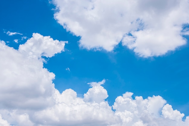 Abstract white cloud and blue sky.