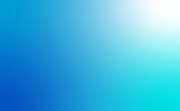 Abstract white cyan blue gradient background. Colorful Blurred wallpaper background