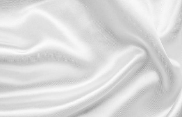 Abstract white fabric with soft wave texture background