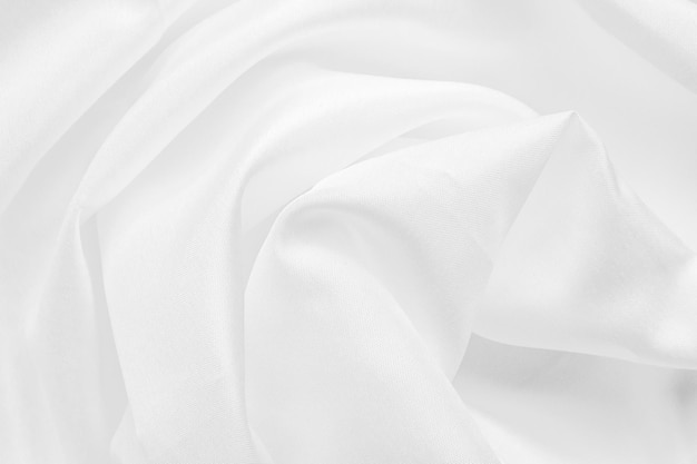 Abstract white fabric with soft wave texture background