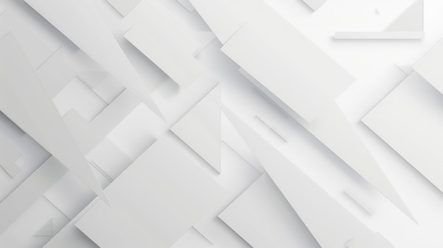 Abstract White Geometric Banner A Modern and Minimalist Design Background for Versatile Use