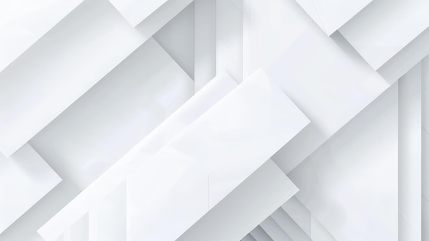 Abstract White Geometric Banner A Modern and Minimalist Design Background for Versatile Use