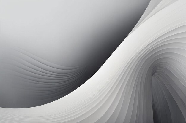 Photo abstract white gray gradient curve background