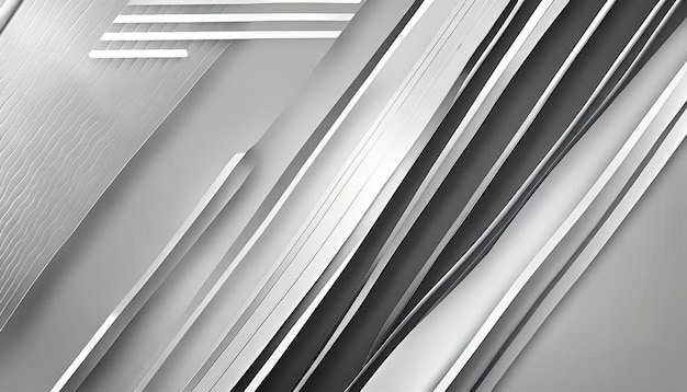 Abstract white and grey background stripes background with geometric shape white dotted background