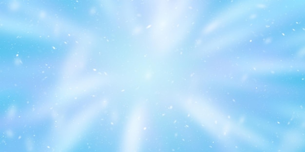 Abstract white light, blurred snow background, Christmas glow design