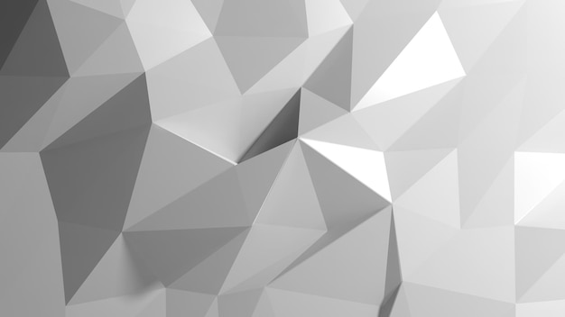 Abstract white low poly background