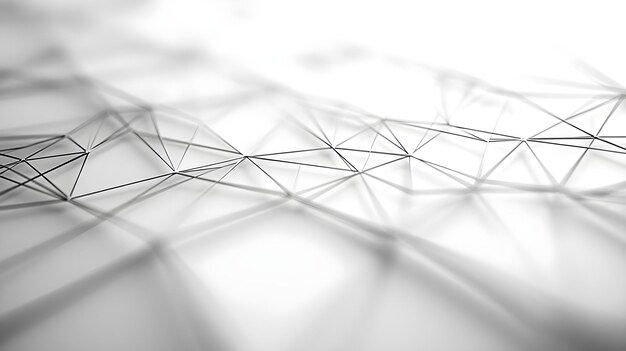 Photo abstract white mesh network background