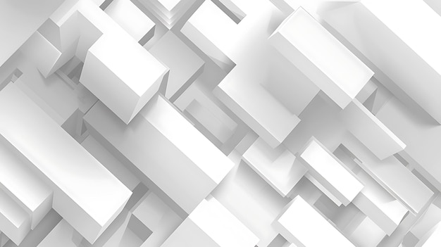 Abstract white minimal background design with geometric shapes