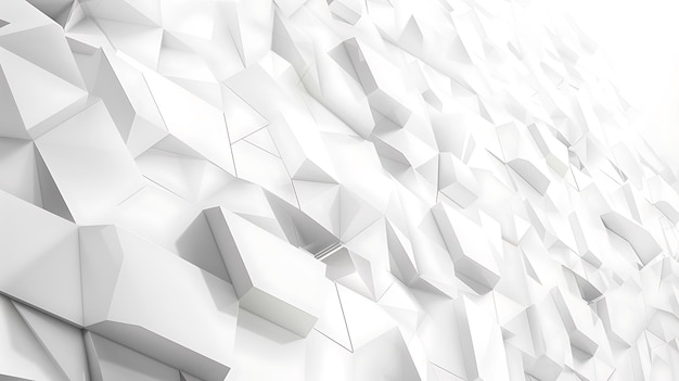 Abstract white minimal background design with geometric shapes