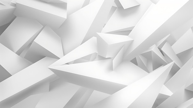 Abstract white minimal background design with geometric shapes