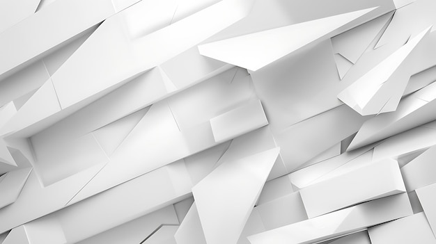 Abstract white minimal background design with geometric shapes