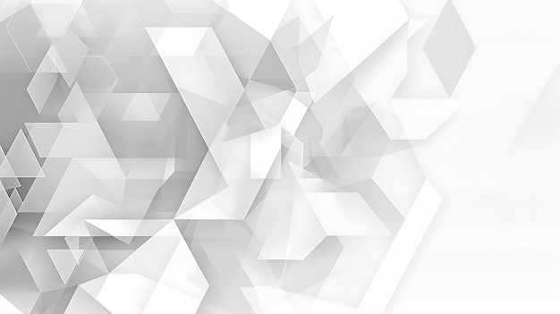 Abstract white minimal background design with geometric shapes