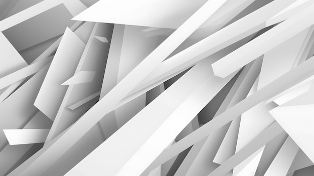 Abstract white minimal background design with geometric shapes