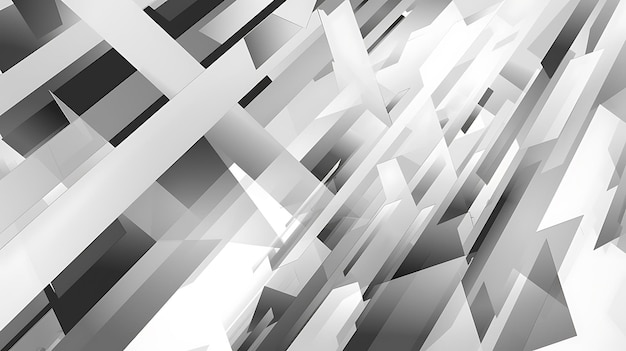 Abstract white minimal background design with geometric shapes