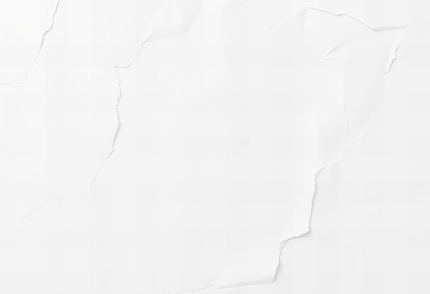 Abstract white paper texture with creases for background or poster mockup