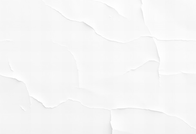 Abstract white paper texture with creases for background or poster mockup