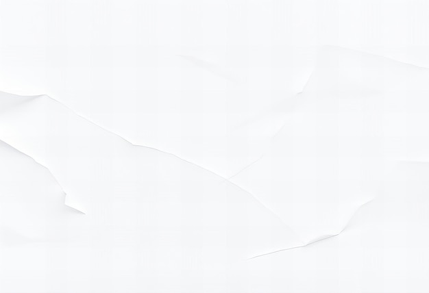 Abstract white paper texture with creases for background or poster mockup