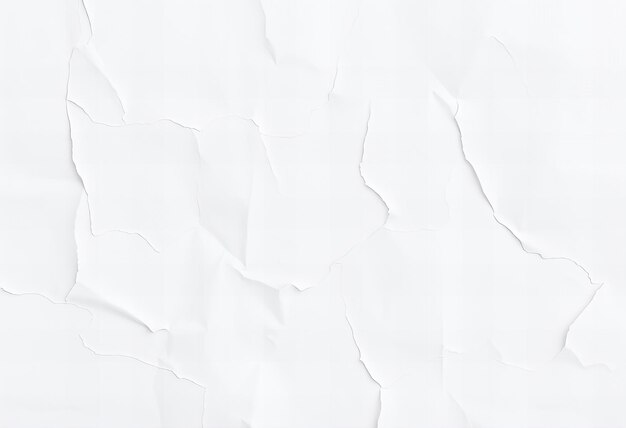 Abstract white paper texture with creases for background or poster mockup