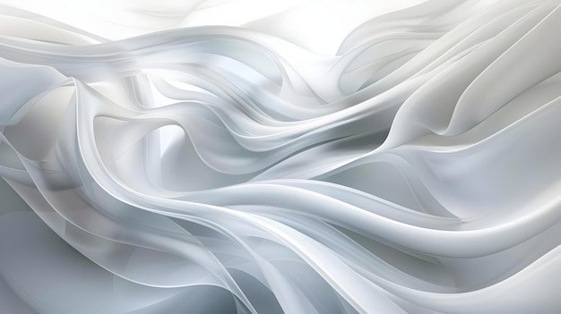 Abstract white smooth curve wave modern beauty