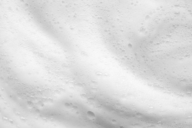 Abstract white soap foam bubbles texture background