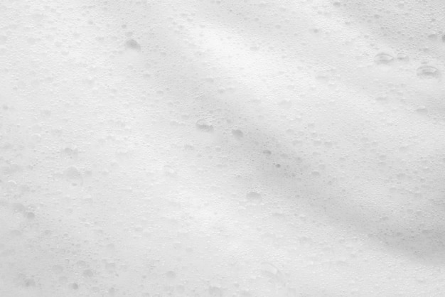 Abstract white soap foam bubbles texture background