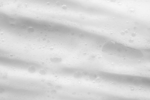 Abstract white soap foam bubbles texture background