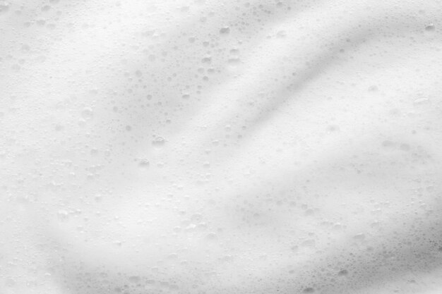 Photo abstract white soap foam bubbles texture background