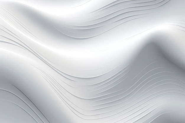 Abstract white wave background generative ai