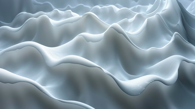 Abstract White Wave Curve Smooth Gradient Background HD Illustrations