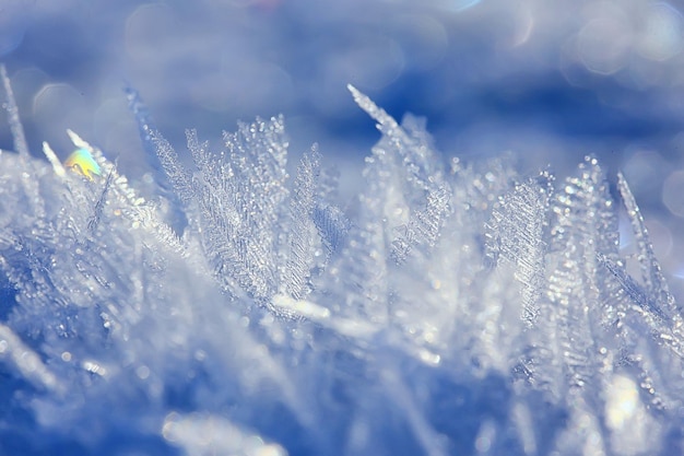 abstract winter background hoarfrost frost ice snow seasonal