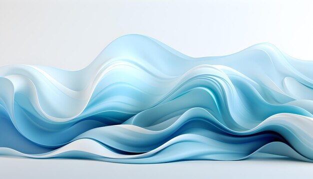 Abstract winter background with flowing blue and white wavy lines perfect for New Year celebration