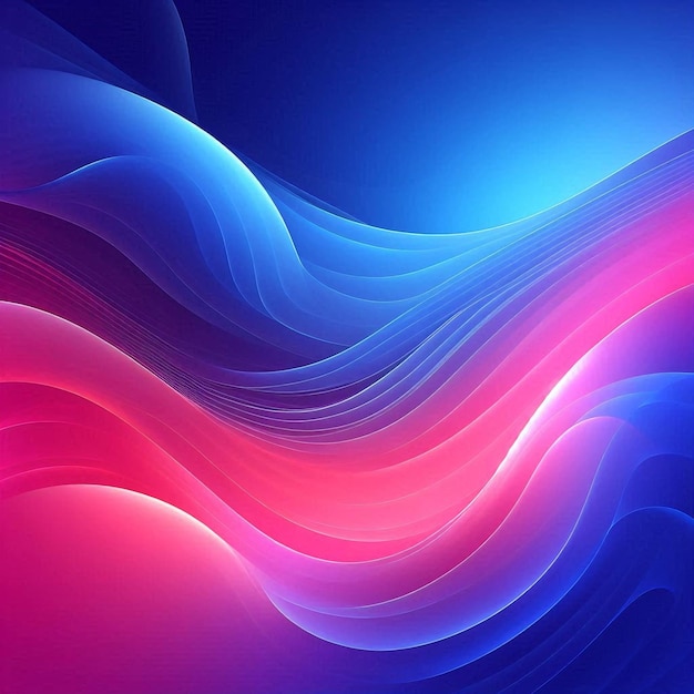 An abstract with a smooth gradient transitioning from deep blue to vibrant pink